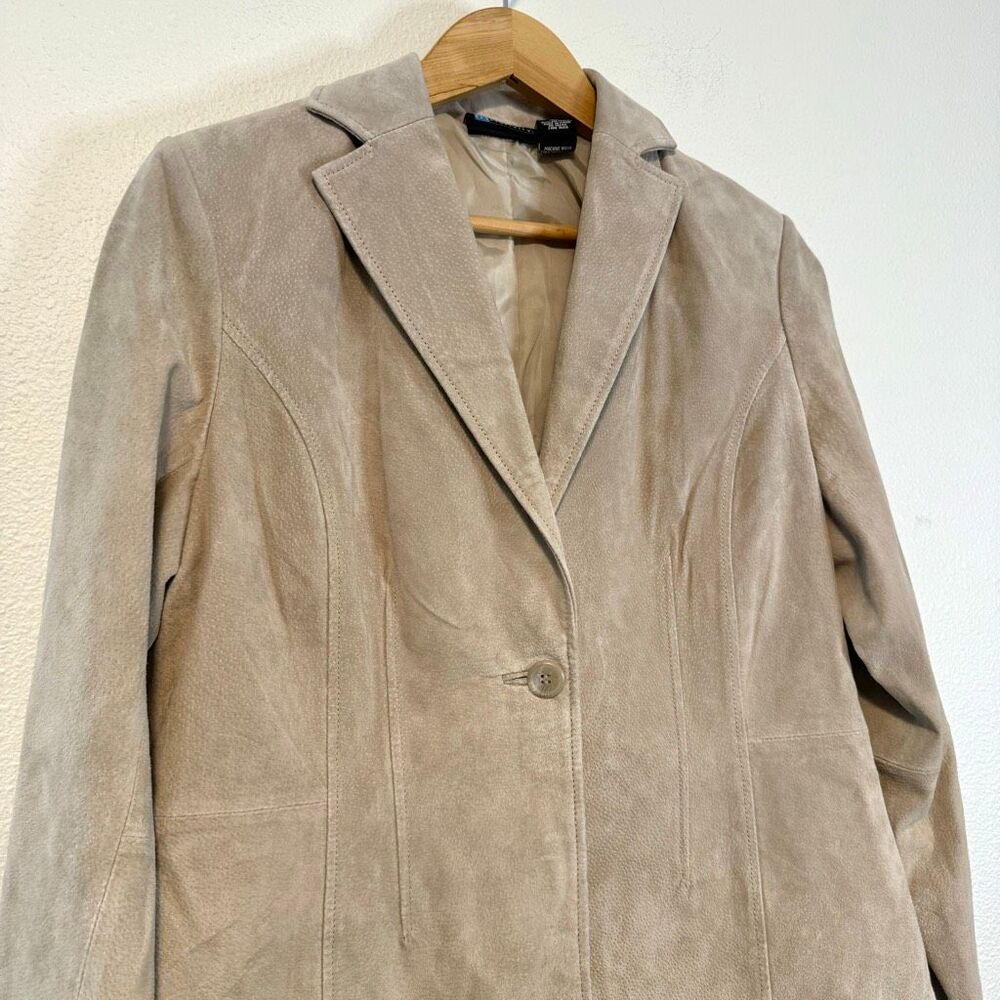 Relativity Suede Leather Jacket Size Large - image 3